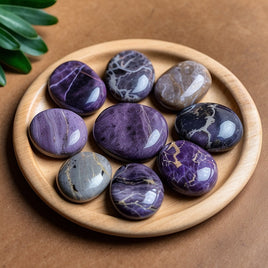 Charoite Palm Stone