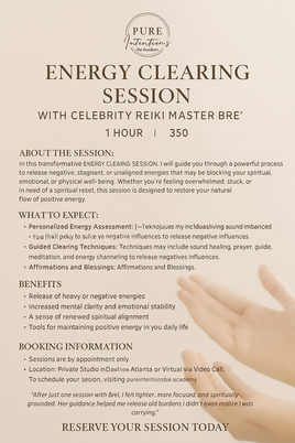 Energy Healing Session 1 Hour