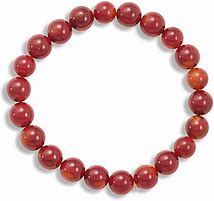 Charged Red Coral Beaded Bracelet