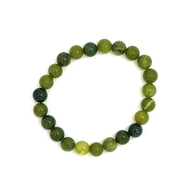 Charged Nephrite Beaded Bracelet