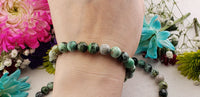 Charged Variscite Natural Gemstone 6-8mm Stretch Bracelet