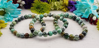 Charged Variscite Natural Gemstone 6-8mm Stretch Bracelet