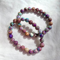 Charged Purple Sea Sediment Jasper Bracelet