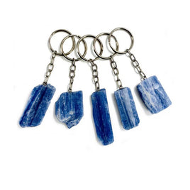 Raw Blue Kyanite Keychain