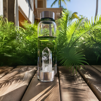 Charged Clear Quartz Water Bottle