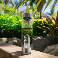 Charged Clear Quartz Water Bottle