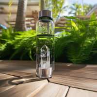 Charged Clear Quartz Water Bottle