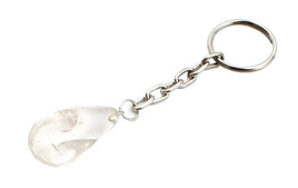 Tumbled Clear Quartz Keychain