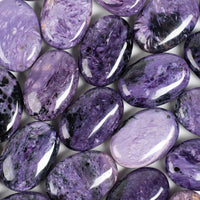 Charoite Palm Stone