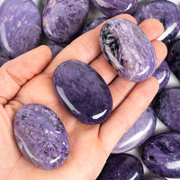 Charoite Palm Stone