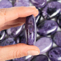 Charoite Palm Stone