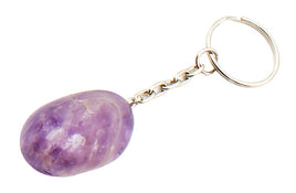 Tumbled Amethyst Keychain