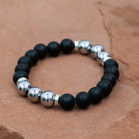 Charged Black Tourmaline & Hematite Bracelet