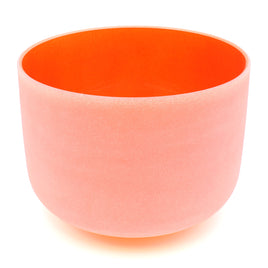 Crystal Singing Bowl – Orange/Sacral, 10″, D-Note