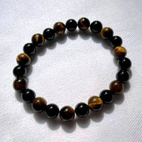 Charged Tiger Eye Obsidian Bracelet