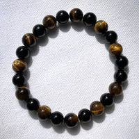 Charged Tiger Eye Obsidian Bracelet