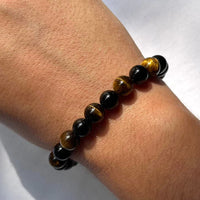 Charged Tiger Eye Obsidian Bracelet