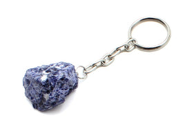 Raw Sodalite Keychain