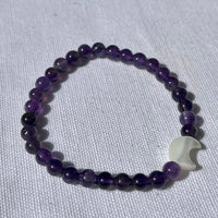 Charged Amethyst Moon Bracelet