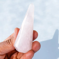 ROSE QUARTZ CRYSTAL RING STAND HOLDER