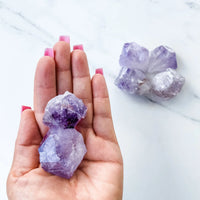 AMETHYST RAW SEMI POLISHED STONE