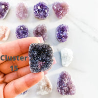 AMETHYST MINI CLUSTERS-2.5CM TO 4CM