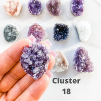 AMETHYST MINI CLUSTERS-2.5CM TO 4CM