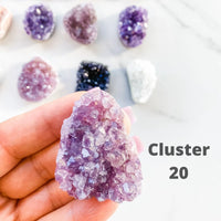 AMETHYST MINI CLUSTERS-2.5CM TO 4CM