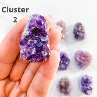 AMETHYST MINI CLUSTERS-2.5CM TO 4CM