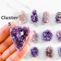 AMETHYST MINI CLUSTERS-2.5CM TO 4CM