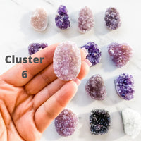 AMETHYST MINI CLUSTERS-2.5CM TO 4CM