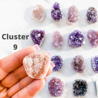 AMETHYST MINI CLUSTERS-2.5CM TO 4CM