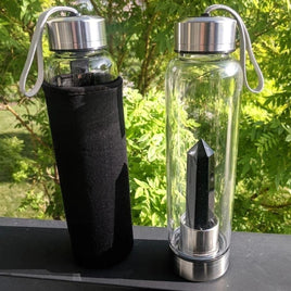 Obsidian Crystal Water Bottle